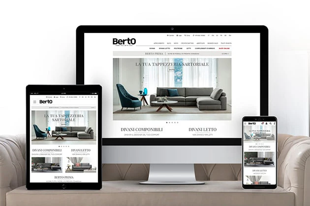 Portfolio - Website design and development Berto Salotti