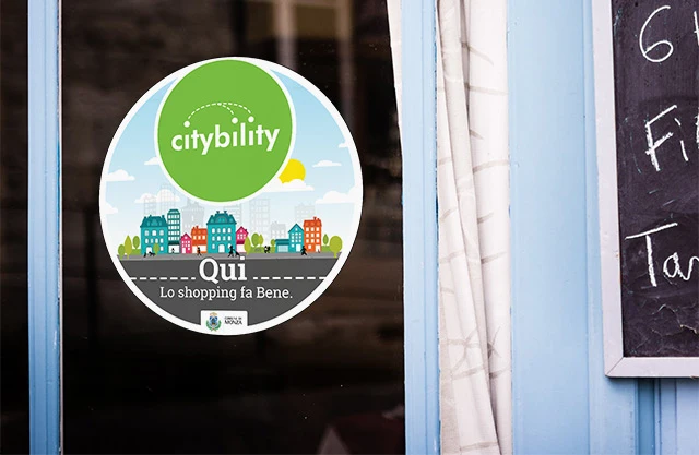 Citybility Branding - Vetrina esercente