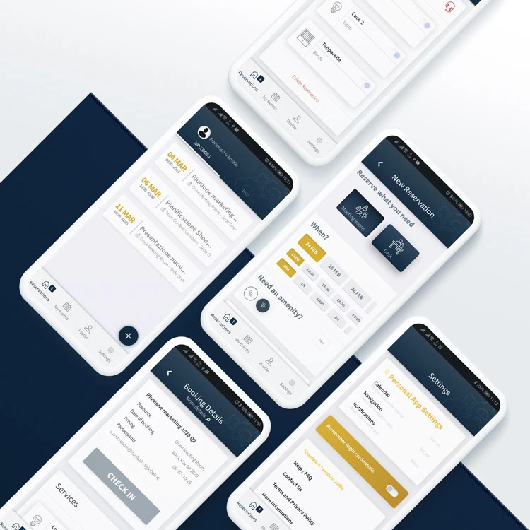 One4Work App - UI/UX design - app theming